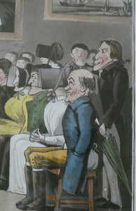 Extremely Rare GEORGIAN Print Entitled "A Missionary Society Meeting". Published 1826