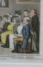 Load image into Gallery viewer, Extremely Rare GEORGIAN Print Entitled &quot;A Missionary Society Meeting&quot;. Published 1826
