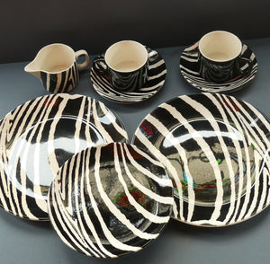 JOB LOT. Rare 1980s Midwinter Pattern "SAFARI" Zebra Stripes by Roy Midwinter