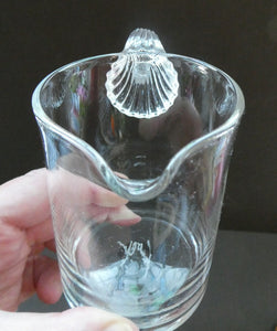 British ART Glass. Pretty Clear Glass NAUTILUS Water Jug by Bob Crooks and Phil Attrill FIRST GLASS