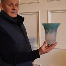 Load image into Gallery viewer, SCOTTISH GLASS by VASART. Fine 1950s Large Art Glass Vase. 7 inches in height
