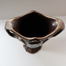 Load image into Gallery viewer, Fabulous LARGE 1900s  Antique BRETBY &quot;Copperette&quot; Art Nouveau Vase with Jewelled Cabochons
