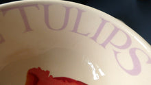 Load image into Gallery viewer, RARE Emma Bridgewater Pair of Footed Bowls with Lettering SUMMERTIME TULIPS
