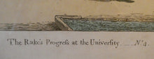 Load image into Gallery viewer, 1806 Satirical Prints. JAMES GILLRAY. Complete Set of the Series &quot;The Rake&#39;s Progress at University&quot;
