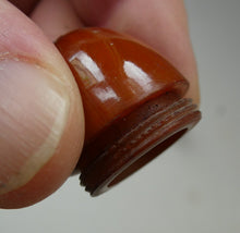 Load image into Gallery viewer, Pair of Vintage 1930s Amber Bakelite and Silver Art Deco Novelty Pepper Pots
