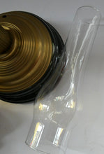 Load image into Gallery viewer, Large Antique VICTORIAN Paraffin or Oil Lamp with Brass Pillar. COMPLETE
