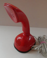 Load image into Gallery viewer, SWEDISH 1950s Ericofon Ericsson Red COBRA Telephone Rotary Dial. WORKING
