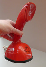 Load image into Gallery viewer, SWEDISH 1950s Ericofon Ericsson Red COBRA Telephone Rotary Dial. WORKING
