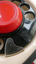 Load image into Gallery viewer, SWEDISH 1950s Ericofon Ericsson Red COBRA Telephone Rotary Dial. WORKING
