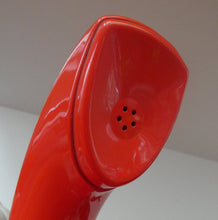 Load image into Gallery viewer, SWEDISH 1950s Ericofon Ericsson Red COBRA Telephone Rotary Dial. WORKING
