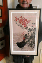 Load image into Gallery viewer, 1980s Woodcut by James Williamson Bell (1938 - 2010), &quot;BLACKBIRD&quot;. Signed in Pencil
