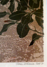 Load image into Gallery viewer, 1980s Woodcut by James Williamson Bell (1938 - 2010), &quot;BLACKBIRD&quot;. Signed in Pencil
