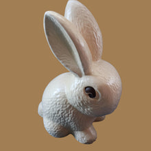 Load image into Gallery viewer, Rare HUGE Delcroft Pottery Beige Snub Nose Rabbit (in the manner of Sylvac). Size 00 (12 1/2 inches)
