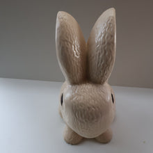 Load image into Gallery viewer, Rare HUGE Delcroft Pottery Beige Snub Nose Rabbit (in the manner of Sylvac). Size 00 (12 1/2 inches)
