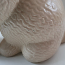 Load image into Gallery viewer, Rare HUGE Delcroft Pottery Beige Snub Nose Rabbit (in the manner of Sylvac). Size 00 (12 1/2 inches)
