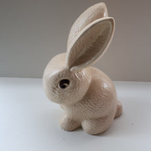 Load image into Gallery viewer, Rare HUGE Delcroft Pottery Beige Snub Nose Rabbit (in the manner of Sylvac). Size 00 (12 1/2 inches)
