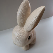 Load image into Gallery viewer, Rare HUGE Delcroft Pottery Beige Snub Nose Rabbit (in the manner of Sylvac). Size 00 (12 1/2 inches)
