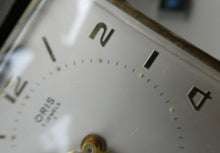 Load image into Gallery viewer, AS NEW: Vintage Early 1960s Black Leather ORIS Swiss Made Travelling Alarm Clock (original box)
