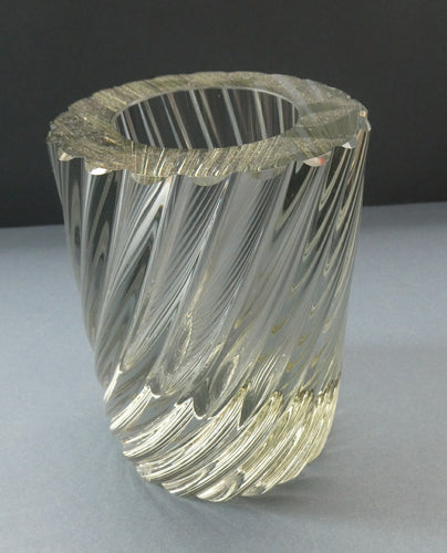 Scandinavian Glass Vase. Made in Finland. Designed by Kaj Franck for Nuutajarvi Notsjo 1963