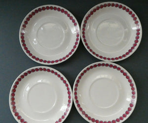 Vintage 1960s Figgjo Flint: Turi Design / Barcarole Pattern FOUR SAUCERS