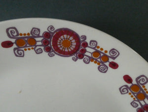 Vintage 1960s Figgjo Flint: Turi Design / Barcarole Pattern THREE DESSERT PLATES