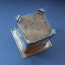 Load image into Gallery viewer, Sweet Miniature White Metal GLASGOW SCHOOL Planter with Art Noueau Repousee Decoration; c 1910s
