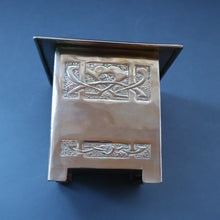 Load image into Gallery viewer, Sweet Miniature White Metal GLASGOW SCHOOL Planter with Art Noueau Repousee Decoration; c 1910s
