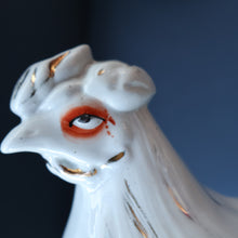 Load image into Gallery viewer, Late 19th Century Antique Victorian WHITE Staffordshire Hen on Yellow Nest
