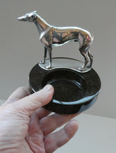 Load image into Gallery viewer,  1930s Art Deco Silver Plate Greyhound Sculpture. Mounted on a Coin or Pin Dish
