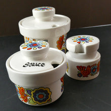 Load image into Gallery viewer, Lord Nelson Gaytime Pottery. Jam Pot, Mustard Pot, Sauce Pot
