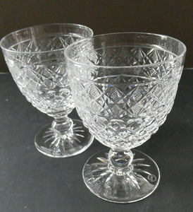 Pair of 1920s Edinburgh Crystal Gin and Tonic Glasses