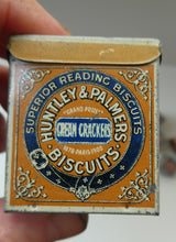 Load image into Gallery viewer, Vintage 1930s MINIATURE or SAMPLE Tin for Huntley and Palmer Biscuits. Yellow Colour
