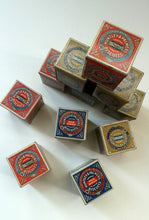 Load image into Gallery viewer, Vintage 1930s MINIATURE or SAMPLE Tin for Huntley and Palmer Biscuits. Blue Colour
