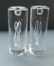 Load image into Gallery viewer, 1990s Large Timo Sarpaneva Chunky Clear Glass &quot;JANUS&quot; Candlestick for Iittala
