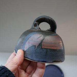 SCOTTISH POTTERY. Vintage Studio Pottery Butter / Cheese Dome by Margaret Kinnear at Oathlaw Pottery