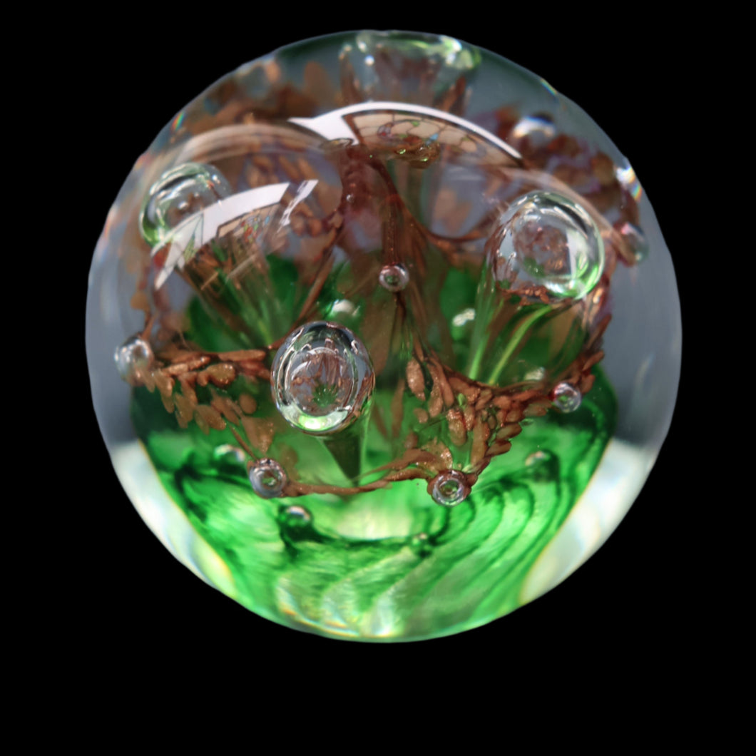 Vintage 2002 COLIN TERRIS Caithness Glass Paperweight: MOONLIGHT SERENADE. From the Classic Collection