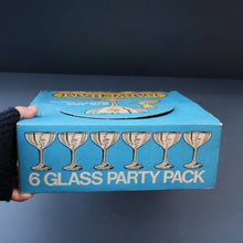 Load image into Gallery viewer, 1960s Collectable BOXED SET of Six Babycham Glasses with Yellow Deer Motif
