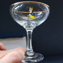 Load image into Gallery viewer, 1960s Collectable BOXED SET of Six Babycham Glasses with Yellow Deer Motif
