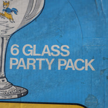 Load image into Gallery viewer, 1960s Collectable BOXED SET of Six Babycham Glasses with Yellow Deer Motif
