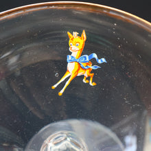 Load image into Gallery viewer, Random VINTAGE Babycham. One 1950s White Deer Logos and Two 1960s Prancing Deers
