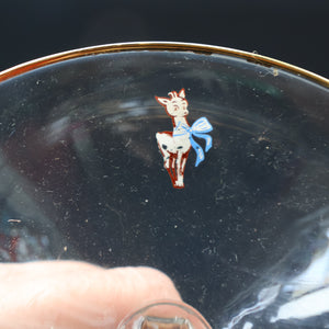 Random VINTAGE Babycham. One 1950s White Deer Logos and Two 1960s Prancing Deers