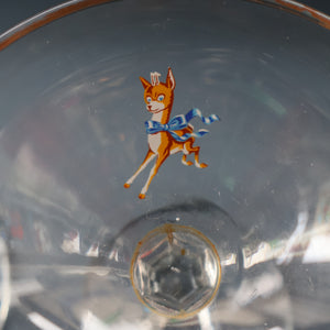 Random VINTAGE Babycham. One 1950s White Deer Logos and Two 1960s Prancing Deers