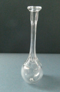 ANTIQUE Georgian 19th Century Glass Toddy Lifter: 6 1/2 inches in height