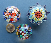 Load image into Gallery viewer, Job Lot. Three Little 1970s MINIATURE Scottish Strathearn Glass Paperweights
