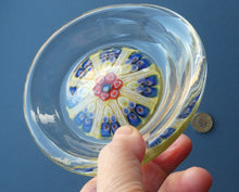 Load image into Gallery viewer, Sweet 1960s Scottish Strathearn Glass Paperweight in a Dish
