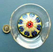 Load image into Gallery viewer, Sweet 1960s Scottish Strathearn Glass Paperweight in a Dish
