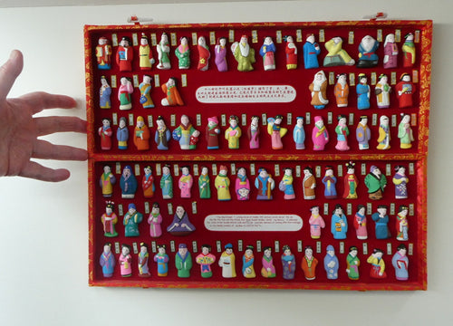 Vintage CHINESE Box Set of The Red Dream Figurines. 78 Miniature Figures. Excellent Condition