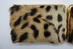 Vintage 1940s "Panthera Pardus" Leopard Skin Cigarette Case or Business Card Case