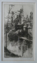 Load image into Gallery viewer, SCOTTISH ART: Rare 1901 GLASGOW INTERNATIONAL EXHIBITION Etching by Susan F. Crawford
