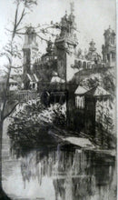 Load image into Gallery viewer, SCOTTISH ART: Rare 1901 GLASGOW INTERNATIONAL EXHIBITION Etching by Susan F. Crawford
